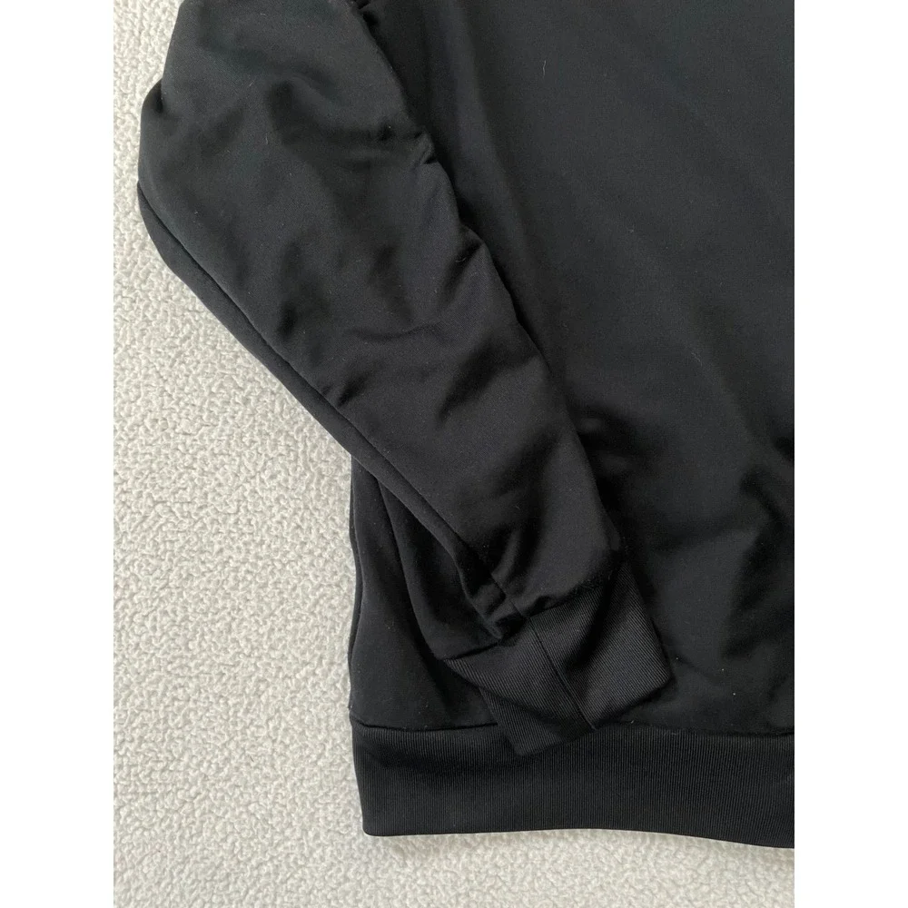 Jordan Boys Large Track Jacket Black Red Jumpman Tape Logo Full Zip Bomber
